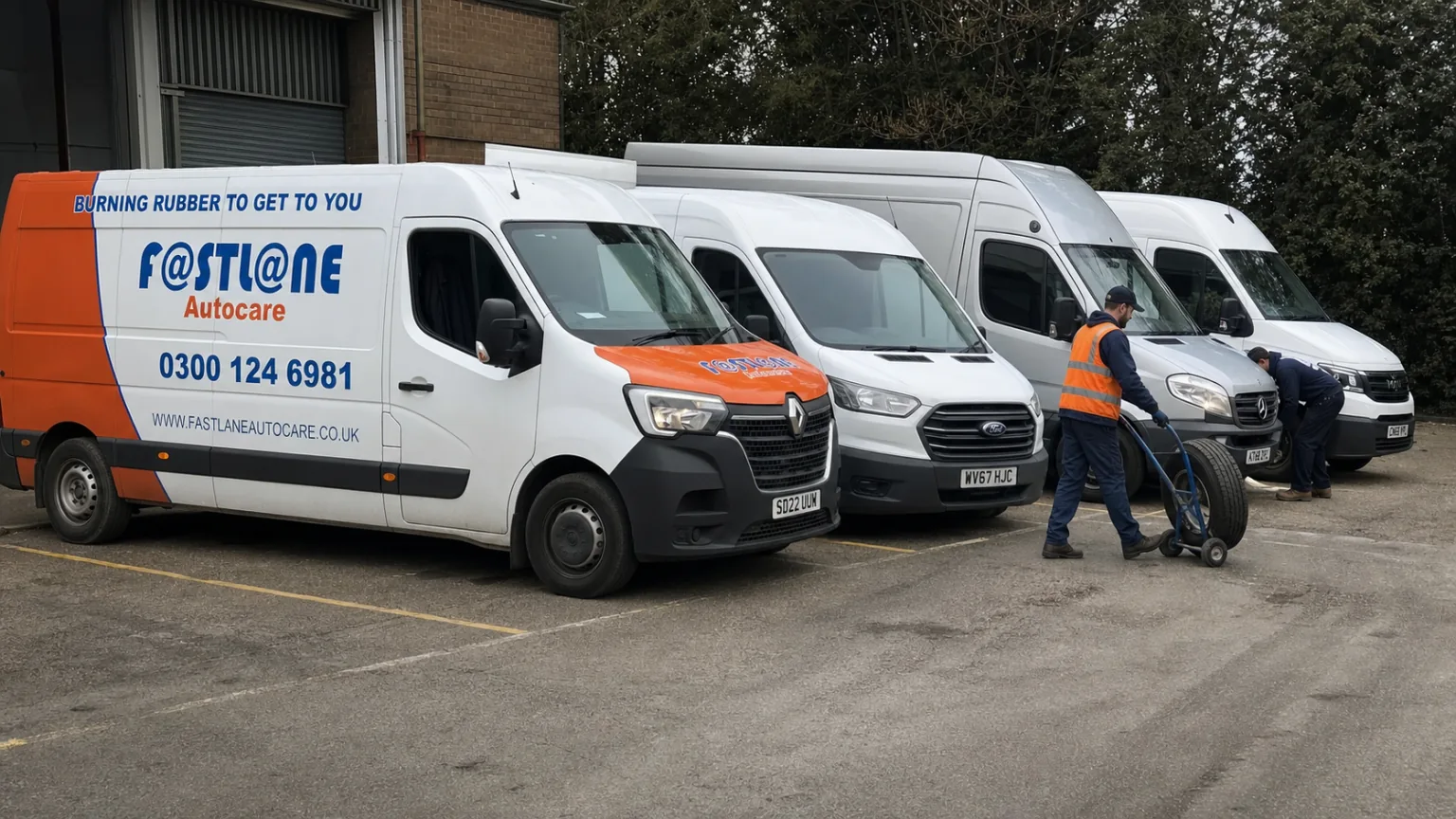 Fleet mobile tyre fitting